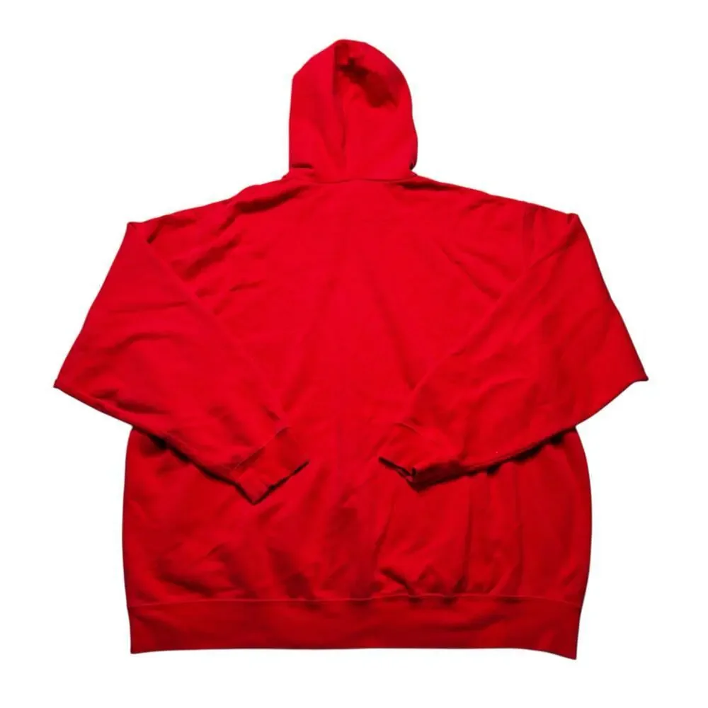 Vintage 90s Y2K Nike Center Swoosh red Men's Hoodie XXL Made in USA Retro baggy‎